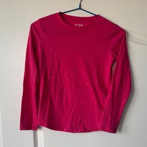 Cat & Jack Sparkling Fuchsia Long Sleeve Tee
